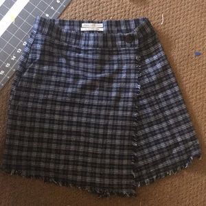 Urban Outfitters plaid wrap miniskirt